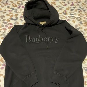 Authentic Burberry Men’s Black Hoodie size M